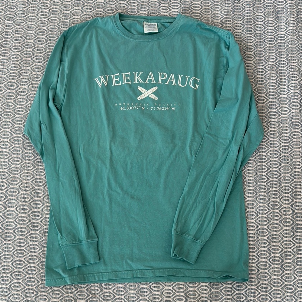 ComfortWash Teal Long Sleeve Shirt